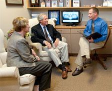 Dr. Fuqua with patients