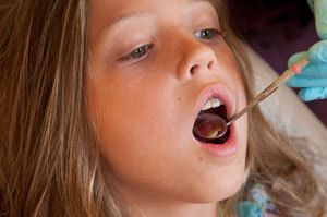 Child Receiving a Checkup